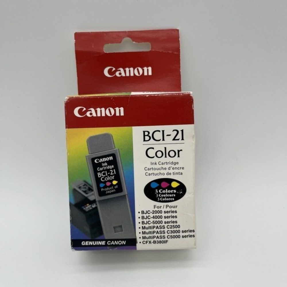 Color Ink Cartridge Canon BCI-21 Sealed New in Box